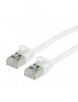 ROLINE GREEN U/FTP DataCenter Patch Cord Cat.6A (Class EA), LSOH, slim, biały, 2 - Roline