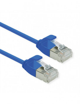 ROLINE GREEN U/FTP DataCenter Patch Cord Cat.6A (Class EA), LSOH, slim, niebieski, 0. - Roline