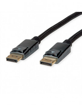 ROLINE Kabel DisplayPort, v1.4, DP-DP, M/M, czarny/srebrny, 1 m - Roline