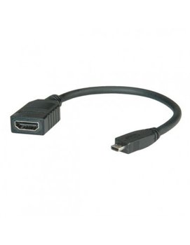 ROLINE kabel HDMI High Speed z Ethernet, Typ A F-D M, 15cm - Roline