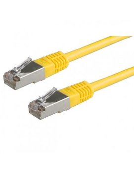 ROLINE PatchCord S/FTP Kat.5e 0.5m żółty - Roline