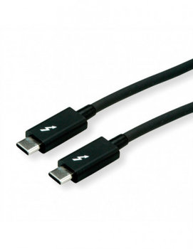ROLINE Thunderbolt™ 3 Cable, 20GBit/s, 5A, M/M, czarny, 2 m - Roline