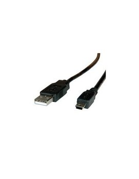 ROLINE USB 2.0 Cable, Type A - 5-pin Mini, black, 0.8m - Roline