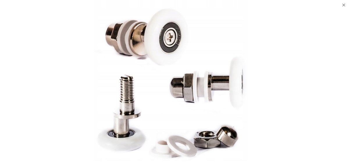 ROLKA DOLNA MIMOŚRODOWA do kabin prysznicowych KERRA NOVOTERM 25 mm-Zdjęcie-0