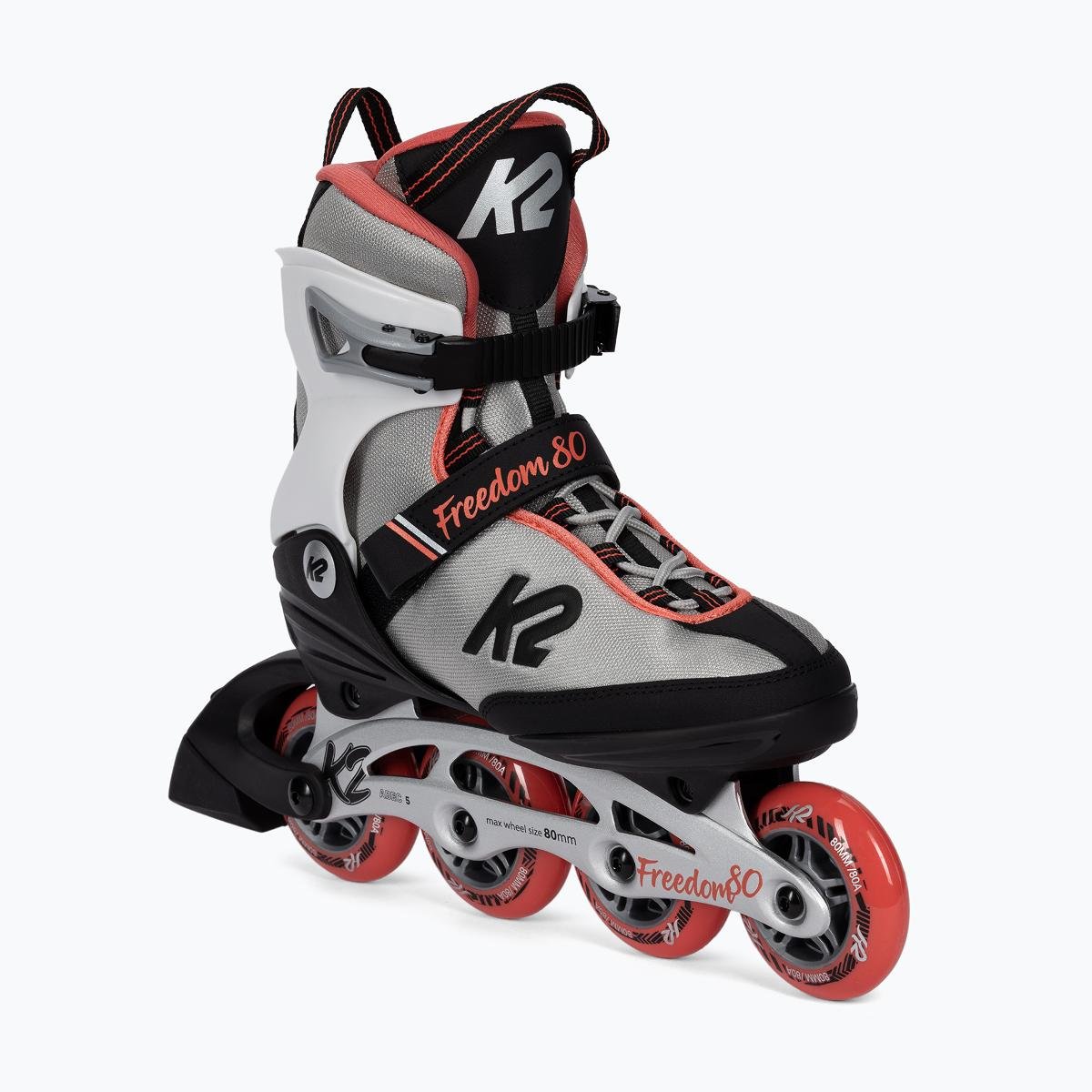 Rolki damskie K2 Freedom Alu 80 W srebrne 30E0342 - K2 | Sport Sklep ...