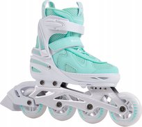 Rolki Damskie Regulowane Łyżworolki dla kobiet i dzieci r. 38-41 Blackwheels miętowe