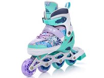 Rolki Regulowane Meteor 4w1 Blueberry LED 2022 - 38-41