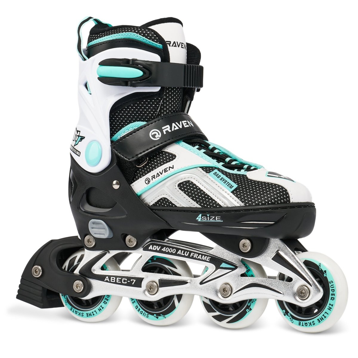 Rolki regulowane Raven Pulse Black/Mint