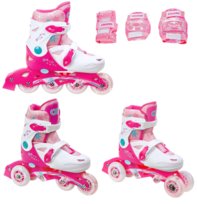 Rolko-Wrotki 3w1 Croxer Missy 27-30 / Ochraniacze Fibre XS