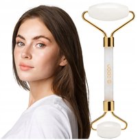 ROLLER do twarzy kamienny z naturalnego JADEITU MASAŻER DO TWARZY relaksuje