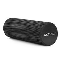 Roller fitness do masażu ciała Actiget masażer piankowy wałek miękki, czarny Actiget