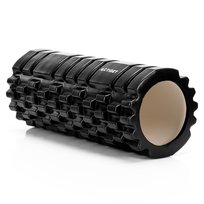 Roller fitness do masażu ciała, ACTIGET wałek z wypustkami, średnio twardy, czarny Actiget