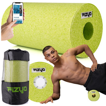 Roller Wałek do Masażu Rehabilitacji FIZYO Gładki Piankowy EPP Fitness 30x15 cm Limonkowy / Zółty - Fizyo