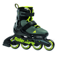 Rollerblade, Rolki dziecięce, Maxx, czarno-zielony, rozmiar 33/36 1/2