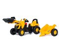Rolly Toys 023837 Traktor Rolly Kid JCB z łyżką i przyczepą - Rolly Toys