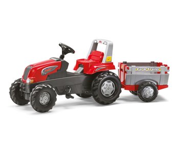 Rolly Toys 800261 Traktor Rolly Junior RT z przyczepą Czerwony - Rolly Toys