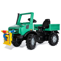 Rolly Toys, pojazd na pedały ciężarówka Unimog Mercedes-Benz Wyciągarka