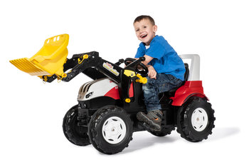 Rolly Toys, traktor na pedały rollyFarmtrac Steyr 6300 Terrus CVT z Łyżką - Rolly Toys