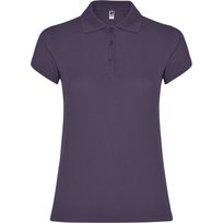Roly Damska Koszulka Polo W Gwiazdki (M / Liliowy) ROLY