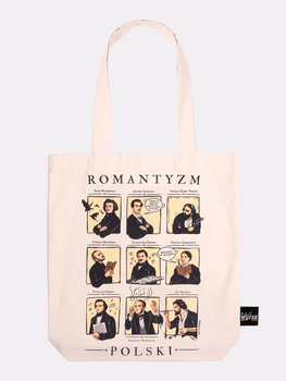 ROMANTYZM POLSKI / torba bawełniana / ecru - Nadwyraz.com