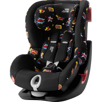 Romer, King II, Fotelik samochodowy, 9-18 kg, Black Series, Comic Black