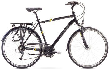 Romet, Rower trekkingowy, Wagant 4 XL Kolekcja 2017 28", czarno-żółty - Romet