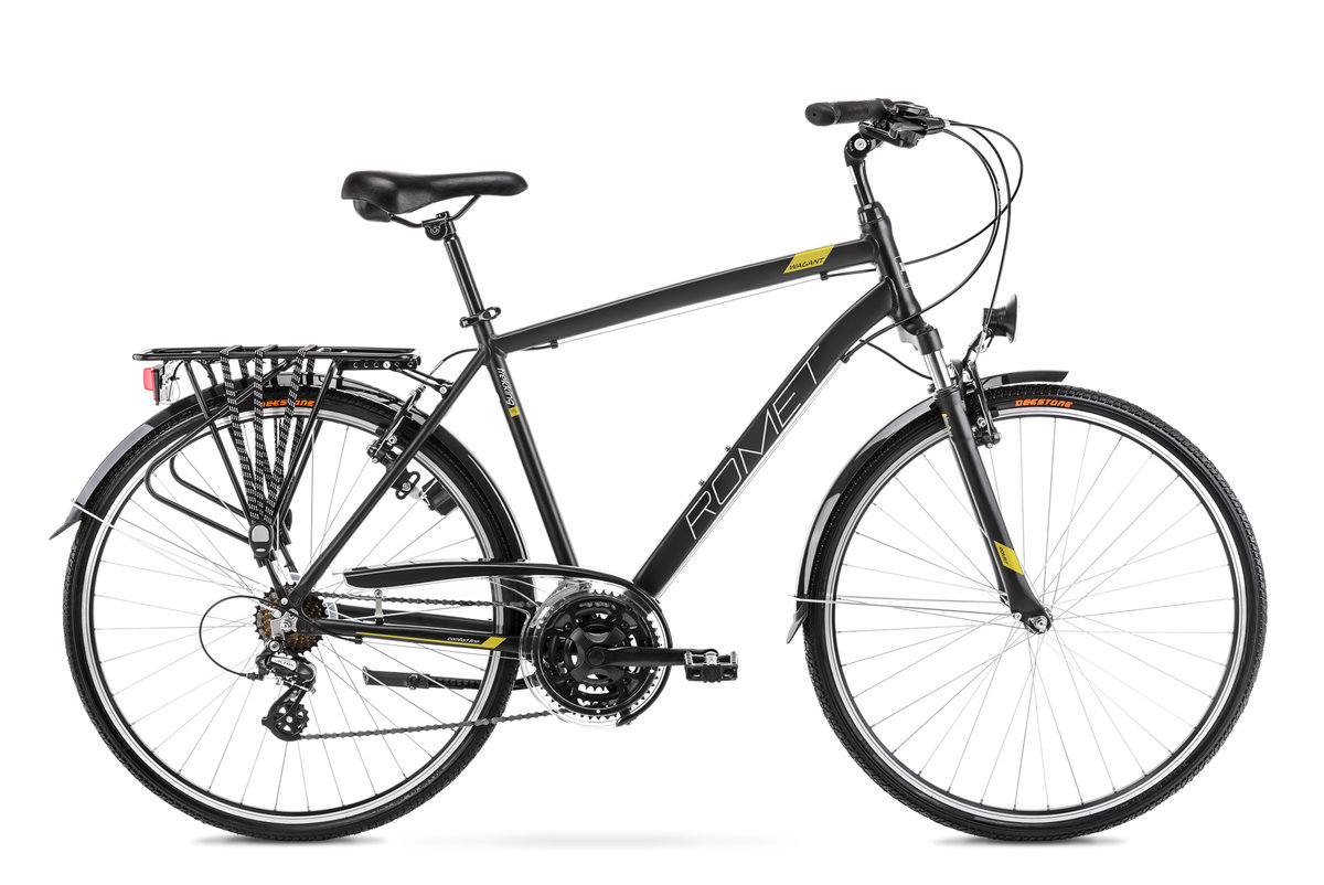 Фото - Велосипед Romet , Rower trekkingowy, Wagant M 28', czarno-żółto-złoty, unisex 