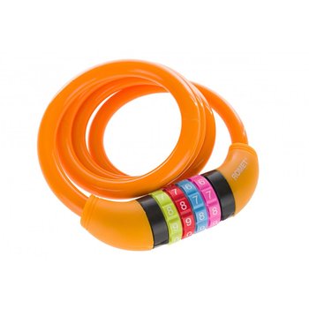 Romet, Zamknięcie spiralne na szyfr, 10x1000 mm, pomarańczowe - Romet