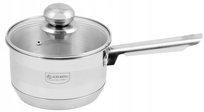 RONDEL Stalowy Z Pokrywą Garnek GRUBE 7xDNO 16cm 1,5l 3033