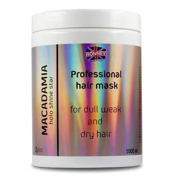 Ronney, Holo Shine Star Macadamia, Maska do włosów, 1000 ml - Ronney