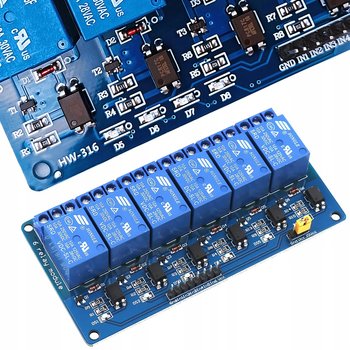 ROSFIX 6-KANAŁOWY MODUŁ PRZEKAŹNIKA 5V ARDUINO DO AUTOMATYKI DOMOWEJ SPDT - Rosfix