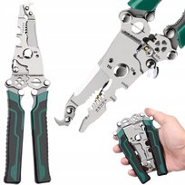 Rosfix Multitool FoldX 13w1 – Składany Narzędzie Wielofunkcyjne | ściągacz, zaciskarka, szczypce, nóż | Do Przewodów 6–18 mm