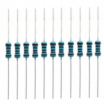 ROSFIX REZYSTOR OPORNIK 1kOhm 0,25W 1/4W 1% THT PRZEWLEKANY 1k - 100SZT - Rosfix