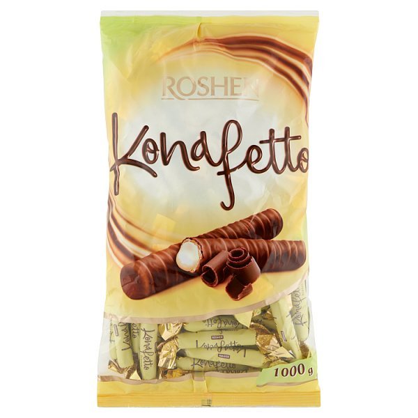 Roshen, Cukierki Rurki Konafetto Bianco, 1 Kg - Roshen | Sklep EMPIK.COM