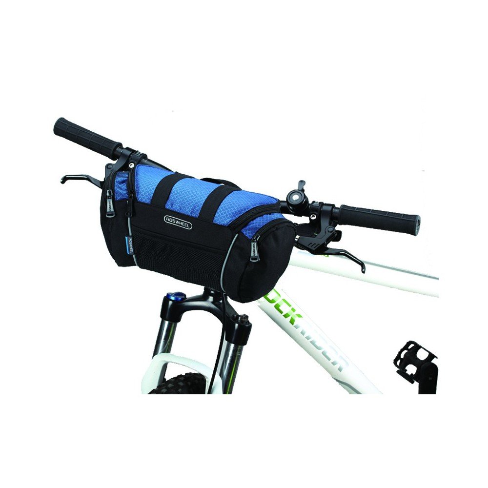 Roswheel Sakwa na kierownicę, bikepacking, czarno-niebieska 5l