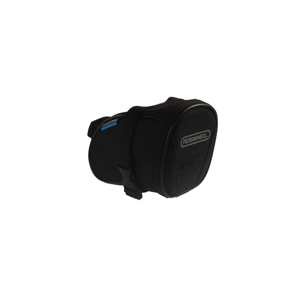 Roswheel Sakwa pod siodełko na rzep, bikepacking, czarna 1l