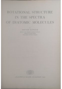 Rotational Structure in the Spectra of Diatomic Molecules - Akademiai ...