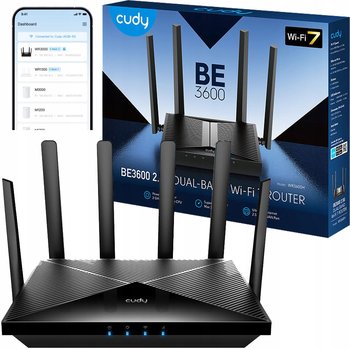 Router bezprzewodowy WIFI 7 BE3600 Cudy WR3600H 2,5G ruter MOCNY ZASIĘG VPN - Cudy