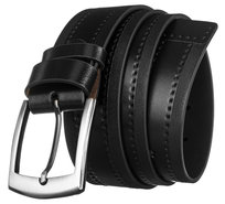 ROVICKY skórzany pasek męski do spodni z klasyczną klamrą rozmiar 120