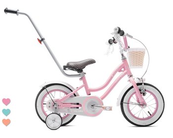 Rower 12 Cali Dla Dziewczynki Sun Baby Różowy Z Koszem - Sun Baby