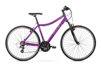 Rower crossowy ROMET ORKAN D 2024 fioletowo-różowy, 15, 28, nd., kobieta - Romet