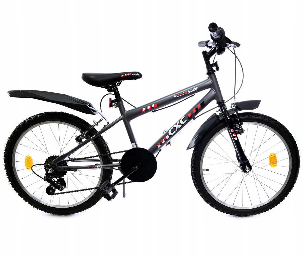 ROWER DLA DZIECI Z PRZERZUTKAMI 20 CALI SZARY Midex Sport Sklep