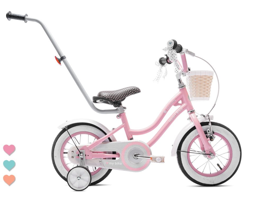 Rower dla dziewczynki 12 cali Heart bike - różowy - Sun Baby | Sport ...