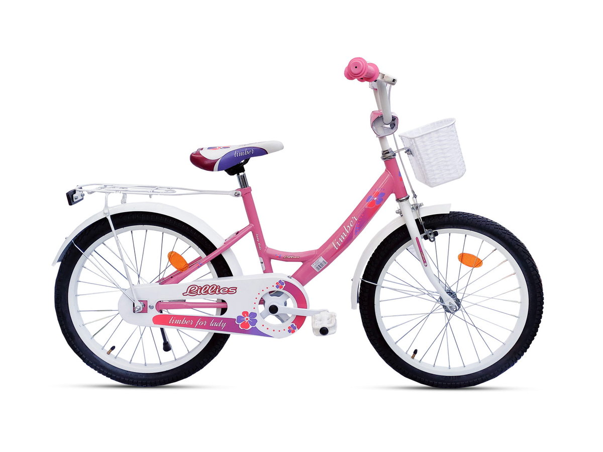 Фото - Дитячий велосипед Limber, Rower dziecięcy, Lillies Girl, 20', jasno rożowy