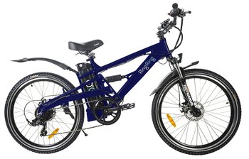 Rower Elektryczny,  25 Km/h,  zasięg 60 Km, Niebieski - Inna marka