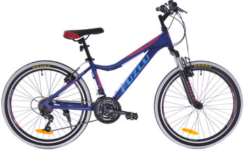 Rower górski dla chłopca Fuzlu 24 cali ciemnoniebieski z przerzutkami - Fuzlu