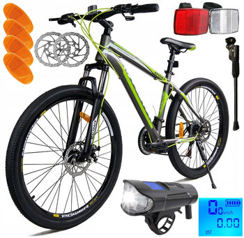 Rower Górski Mtb 21 Biegów Koła 26 +Lampa +Licznik R18L - elektrostator