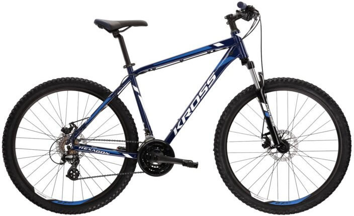 Фото - Велосипед KROSS Rower  Hexagon 3.0 Xs 26” Granatowy Niebieski Biały 
