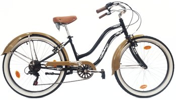 Rower Miejski Damski 26 Beach Cruiser Odblaski Dzwonek Retro Revo Stopka / KCP - KCP