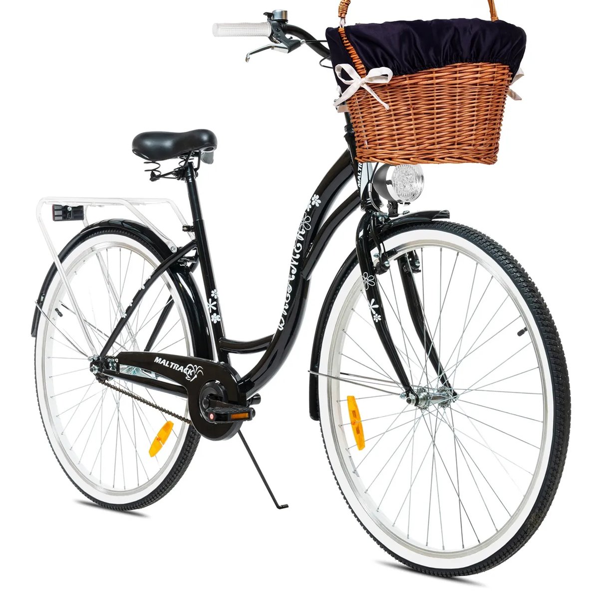 Rower miejski damski z koszykiem MalPlay 28 cali MalPlay Sport